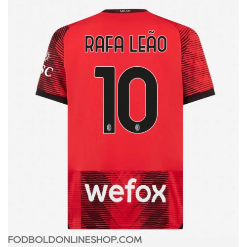 AC Milan Rafael Leao #10 Hjemmebanetrøje 2023-24 Kortærmet